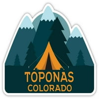 Toponas Colorado Suvenir Vinil naljepnica za naljepnicu Kamp TENT dizajn