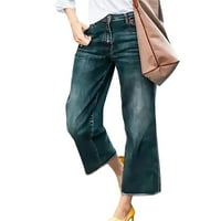 Gubotare Jean Womens High Struk ženske visokog struka traperice labave umetnute rastezmene traper pantalone