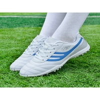 Zodanni Kids Boys Soccer Cleats Firm Futer Soccer Cipele Fudbalske cipele Superflight za djecu Veličina bijelog plave - 12c