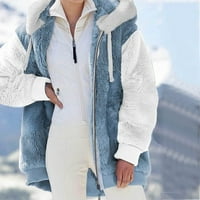 Cuhas ženska modna zima jesen zimski pad plus veličina ženskih vrhova plava 4x