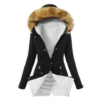Pgeraug jakne za žene Žene dnevno plus veličina kaput rever ovratnik jakna s dugim rukavima Vintage