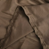 Dadaria Hlače visokog struka za žene Dressy struk elastična čvrsta boja prekrivena čizme hlače hlače pantalone kava ja, žensko