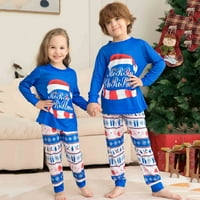Gersome Porodična podudaranje Božićne pidžame setovi za odmor slatko tisak dugih rukava noćna odjeća