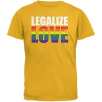 Legalizacija Love Dugina Zlatna majica za odrasle - 2x-velika