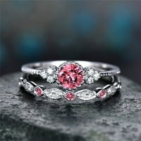 Botrong prstenovi za žene ženski modni dijamantni prsten par nakit set veličine 5- na klirensu