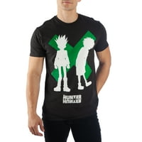 Hunter Hunter Gon Freecss i Killua Silhouettes muške crne majice-5xl