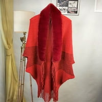 Pedort šalovi za žene Lagani trendy plaćeni pokrivač s šal žena Veliki prevelici dugi šalovi crvene