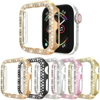 Bling Case kompatibilan za Apple Watch Case Series SE, Ženska Djevojka Luksuzna pjenušava kristal Diamond