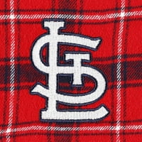 Muški pojmovi Sport Red Navy St. Louis Cardinals Ledger Flannel Boxers