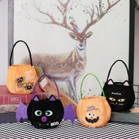 Sarkoyar Halloween Candy Bag svečana torba Lagana lagana lagana za nošenje trikova ili tretmana Torba Dečji poklon dekor zabave