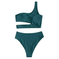 Ichuanyi Clearence Ženski kupaći kostimi Ženski bikini High Struk temmska kontrola dva kupaća kostima