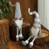 Plišani božićni gnomi sa dugim nogama - Božićni ukrasi lutke za u zatvorenom kućnom dekoru, za odmor