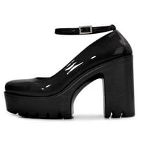 Colisha Womens High Heel Chunky Plope pumpe Comfort Mary Jane Prom Lagane potpetice Cipele za gležnjeve