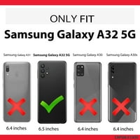Capsule Case kompatibilan sa Galaxy A 5G [Vojni razreda Shoot otporan na jakni Chickstand Clip Clip Holster Black Case Cover] za Samsung Galaxy A 5G SM-a