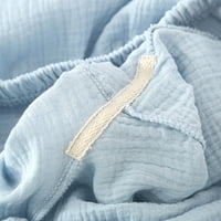 Oalirro dame pidžamas setovi Ležerne prilike dugih rukava s dugim hlačama domaća odjeća dvodijelna spavanja svijetloplava plava, xxl