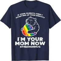Stablo roditelji koji prihvataju im mama sada zagrli LGBTQ gay pride majicu