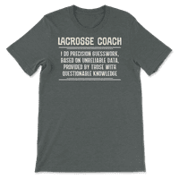 Funny Lacrosse trenerska majica - radim preciznost nagađanja
