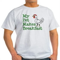 Cafepress - kućni ljubimac čini majicu za doručak - lagana majica - CP