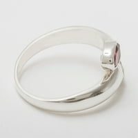 Britanci napravio 14K bijelog zlatnog prirodnog ružičastog turmanskih ženskih prstena - Veličine Opcije - Veličina 11.5