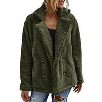 Pimfylm ženska jakna casual udobne zimske jakne za žene zelene 2xl