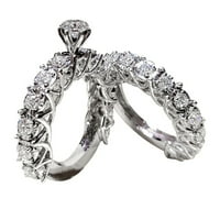 Nakit u ženskom bijelom kamenu prsten za prsten za vjenčanje zainteresovan nakit poklon za žene za žene