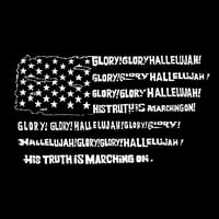 Muška majica Word Art Majica - Glory Hallelujah zastava