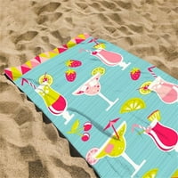 Solacol Microfiber Travel ručnike za ručnike na plaži na plaži na plaži za plažu od mikrofibrane super lagana šarena kupatila ručnik sa peskama bez plaže sa višenamjenskim ručnikom za putni bazen