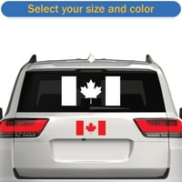 Kanadska naljepnica zastava naljepnica Die Cut - samoljepljivi vinil - Vremenska zaštitna - izrađena u SAD - Mnogo boja i veličina - Kanada javorov list