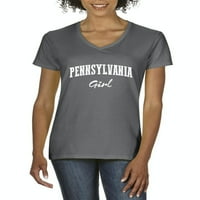 Arti - Ženska majica V-izrez kratki rukav - Pennsylvania Girl