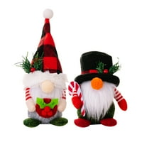 Fugseed Božić Gnome lutka slatka ne-bledila divno stojeći afrički ukras za lutke za poklone