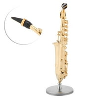 Model instrumenata, saksofon, minijaturna replika Alto saksofon, ukrasi, mali mini saksofonska trska, mesing za desk poreklo