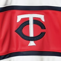 Muški G-III Sports Carl Banks Mornarička crvena Minnesota Twins Power Pitcher Cull-Zip track jakna