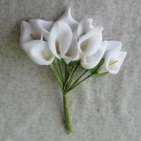 Hemoton Mini umjetni Calla Lily Bridal Wedding Flowers Party Decor Bouquet PE Real Touch Cvijet
