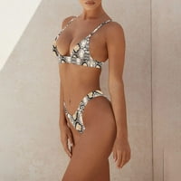 OAVQHLG3B kupaći kostim za žene Bikini kupaći komisionici Žene Seksi Leopard Print šuplji iz Split kupaći