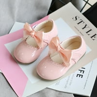 DMQupv Djevojke Veličina cipele Toddler Cipele Kids Princess Baby kožne cipele za bebe Krstim cipele za djevojke cipele ružičasta 4,5