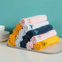 Kripyery upijaju kvadratne ručnike za suđe Coral Fleece ne-palicom za čišćenje za čišćenje bez masti