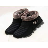 Zodanni ženski zimski čizmi plišane obloge čizme za snijeg klizanje na toplim cipelama dame čizme Žene Ležerne prilike Comport Crna 9