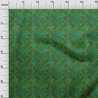 Onuone pamučna svila zelena tkanina Batik DIY odjeća prekriva tkanina za ispis tkanine sa širokim dvorištem