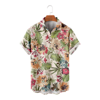 Cvijeće Tropicalne havajske majice kratki rukav dječaci Ljetni tanki materijal Kids Havajska majica