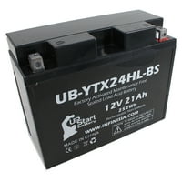 Zamjena baterije UB-YTX24HL-BS za ARCTIC Cat Panther CC Snowmobile - Fabrika aktivirana, Održavanje Besplatno, Motociklistička baterija - 12V, 21Ah, robna marka