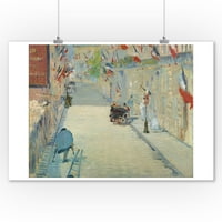 Rue Mostier sa zastavama - remek-djelo klasik - umjetnik: EDOUARD MANET C