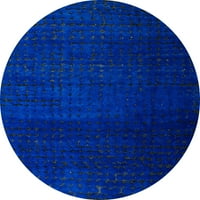 Ahgly Company u zatvorenom okruglom sažetak Cobalt Plavi apstraktni prostirke, 5 'krug