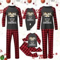 StormDoing podudaranje podudaranja obiteljski božićni pidžami Ispis muških pidžama baršun božićne pidžame za porodicu