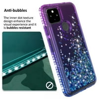 BEMZ STANKLING TEKUĆE GLITTER futrola za Google Pixel 4A 5G, - Koi Fish