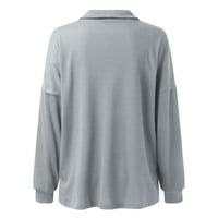 Božićni džemperi za žene slatke smiješne grafičke tiske majice COMFY Soft Workout Loof Fit T-majice