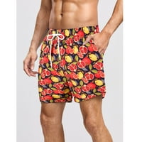 CLlios muške havajske kratke hlače Ljeto plus size tanke hlače na plaži za brzo sušenje povremene sportske