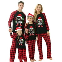 Božićna porodica Pajamas Holiday Christma Pajama Porodica Podudaranje PJS Podesite spavanje Jeleer Xmas Tree Jammies