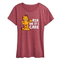 Garfield - Pitajte me ako me brinem - Ženska grafička majica kratkih rukava