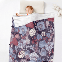 Šareno cvijeće boemske baca boem s jastukom za kućni kauč krevet i kauč ultra-meka crtani plišani pokrivač s tinejdžerskim gipkim poklonima pokrivač za novorođenčad