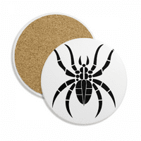 Spider uzorak insekta crna ilustracija coaster cup krilica za zaštitu stola upijajući kamen